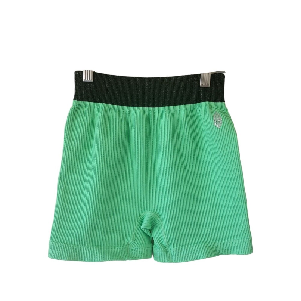Free People Movement Fresh Cut‎ Bike Shorts GREEN Medium/Large